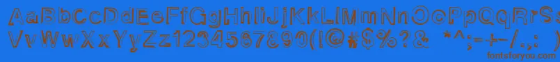 Подробнее о шрифте Alphaseventeen Шрифт Alphaseventeen – коричневые шрифты на синем фоне
