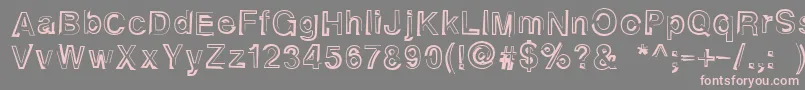 Alphaseventeen Font – Pink Fonts on Gray Background
