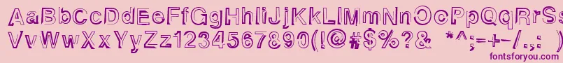 Alphaseventeen Font – Purple Fonts on Pink Background