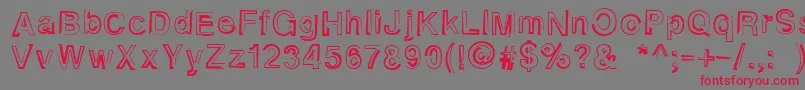 Alphaseventeen Font – Red Fonts on Gray Background