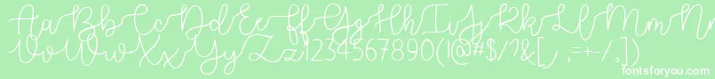 BetterTogetherDemo Font – White Fonts on Green Background