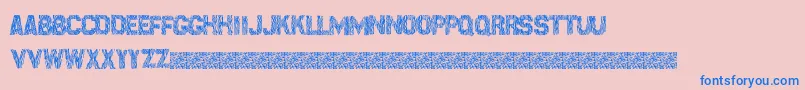 Surfpoint Font – Blue Fonts on Pink Background