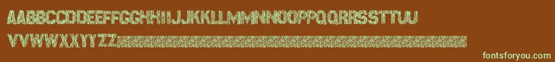 Шрифт Surfpoint – зелёные шрифты на коричневом фоне