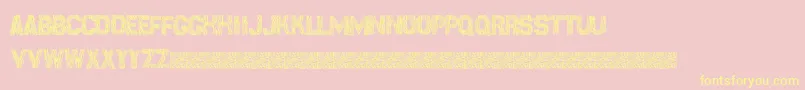 Surfpoint Font – Yellow Fonts on Pink Background