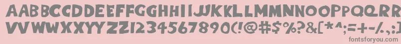 Eightc Font – Gray Fonts on Pink Background
