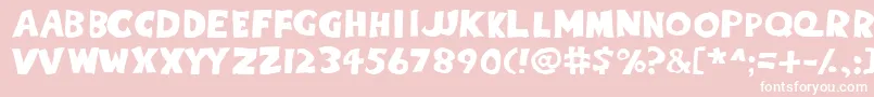 Eightc Font – White Fonts on Pink Background