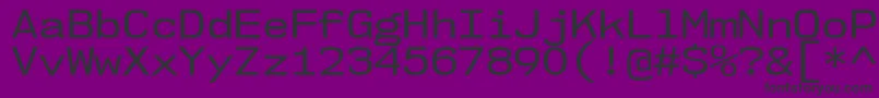 Nk57MonospaceSeRg Font – Black Fonts on Purple Background