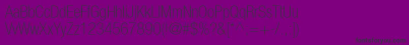 ContextRepriseThincondSsiNormal-Schriftart – Schwarze Schriften auf violettem Hintergrund