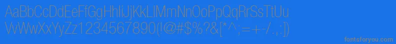 ContextRepriseThincondSsiNormal Font – Gray Fonts on Blue Background