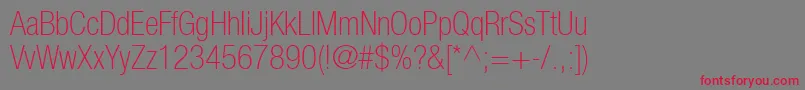 ContextRepriseThincondSsiNormal Font – Red Fonts on Gray Background