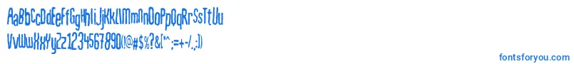 Mahrpedigsans Font – Blue Fonts on White Background