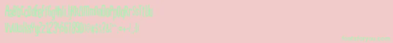 Mahrpedigsans Font – Green Fonts on Pink Background