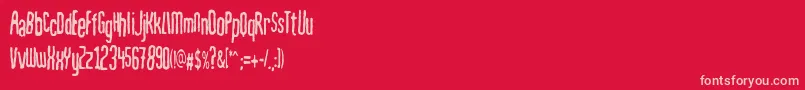 fuente Mahrpedigsans – Fuentes Rosadas Sobre Fondo Rojo