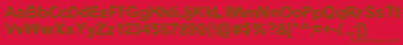 Splinterwood Font – Brown Fonts on Red Background