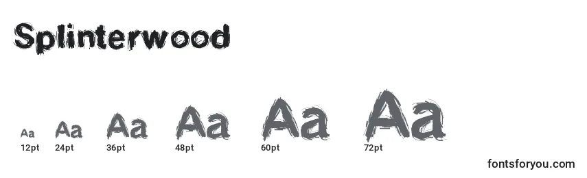 Splinterwood Font Sizes