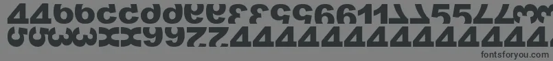 MatrixNumber Font – Black Fonts on Gray Background