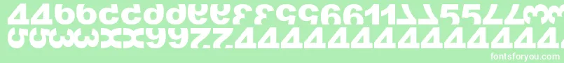 フォントMatrixNumber – 緑の背景に白い文字