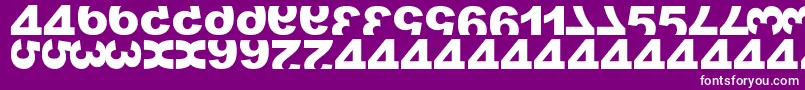 Czcionka MatrixNumber – białe czcionki na fioletowym tle