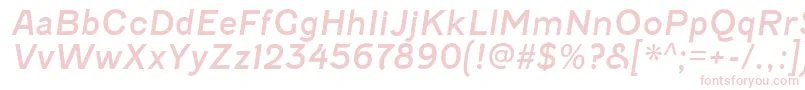 FenwickrgItalic Font – Pink Fonts on White Background