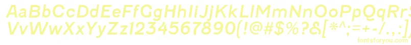 Шрифт FenwickrgItalic – жёлтые шрифты