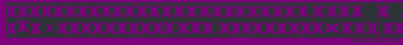 CornerDarkJustX Font – Black Fonts on Purple Background