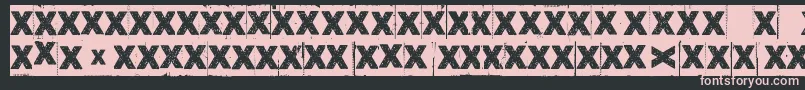 fuente CornerDarkJustX – Fuentes Rosadas Sobre Fondo Negro