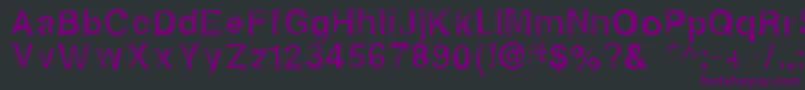 Alphasixteen Font – Purple Fonts on Black Background