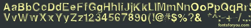 Alphasixteen Font – Yellow Fonts on Black Background