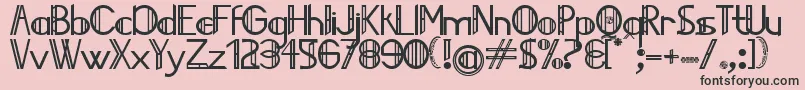 JailedCelts Font – Black Fonts on Pink Background