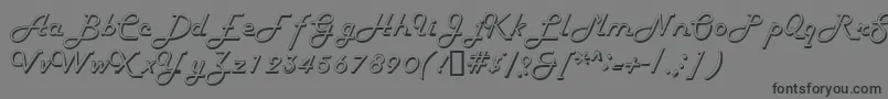 HarlondbNormal Font – Black Fonts on Gray Background