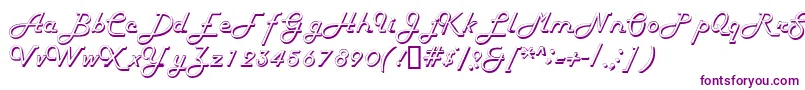 HarlondbNormal-Schriftart – Violette Schriften