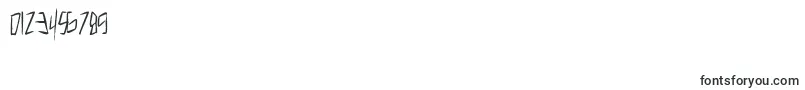 Cutthroatclawmarks Font – Fonts for Numbers and Digits