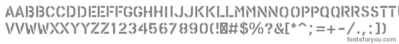 Шрифт PfstampsproPaint – серые шрифты