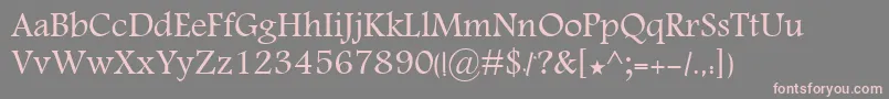 KhalaadSima Font – Pink Fonts on Gray Background