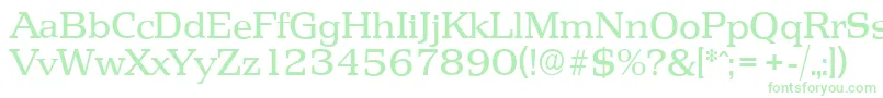 PenthouseserialRegular Font – Green Fonts on White Background