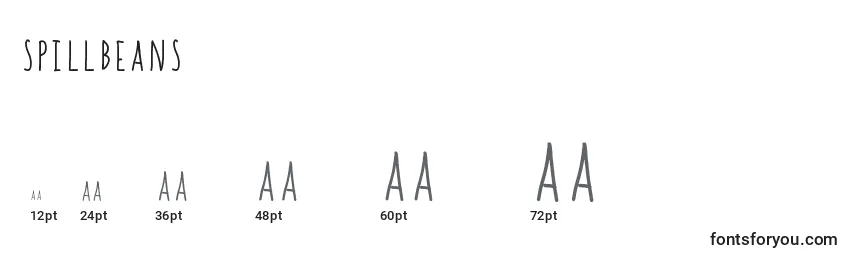 SpillBeans Font Sizes