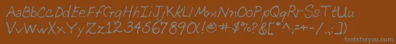 Шрифт Lehn069 – серые шрифты на коричневом фоне