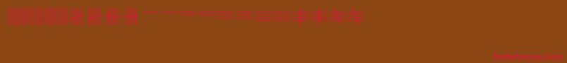 TallyMark Font – Red Fonts on Brown Background