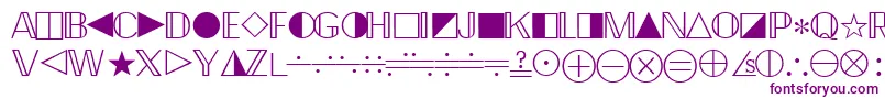 QuantapifoursskRegular Font – Purple Fonts on White Background