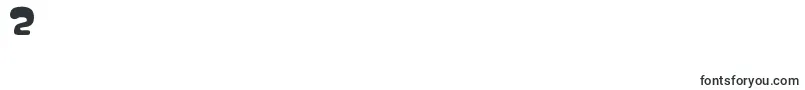 Nipple-Schriftart – Schriften für die Ziffer 2