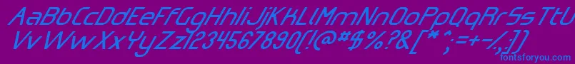 More about OmicronZetaSlant Font OmicronZetaSlant Font – Blue Fonts on Purple Background
