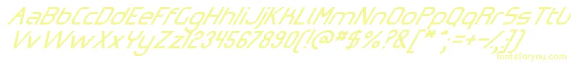 OmicronZetaSlant Font – Yellow Fonts