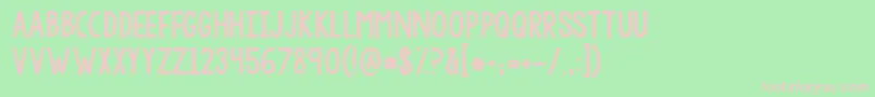 Kgsorrynotsorrychub Font – Pink Fonts on Green Background
