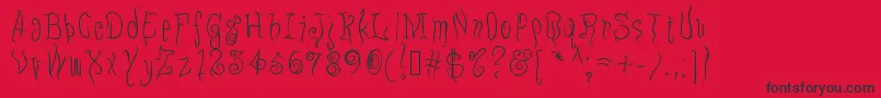 fuente Eugo – Fuentes Negras Sobre Fondo Rojo
