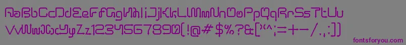 ArroTerminal Font – Purple Fonts on Gray Background