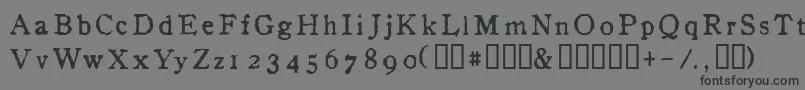 InAlpha Font – Black Fonts on Gray Background