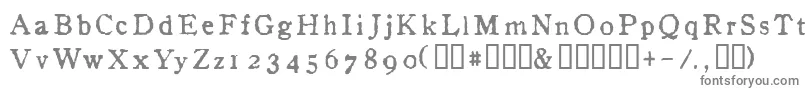 InAlpha-fontti – harmaat kirjasimet valkoisella taustalla