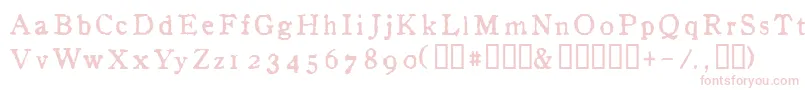 InAlpha Font – Pink Fonts on White Background