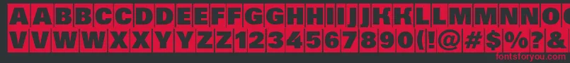 Grotic5 Font – Red Fonts on Black Background