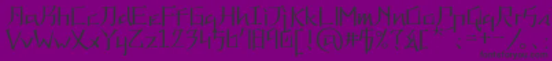 Kna Font – Black Fonts on Purple Background